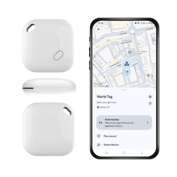 Smart Tag Bluetooth Finder – Locate Keys, Wallets, Luggage & Pets | Android Only | Works Inside & Outside Bluetooth Range | No SIM or Subscription Required
