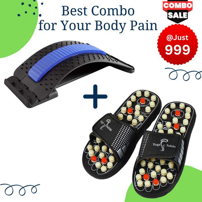 Combo Offer: Acupressure Slipper + Acupressure Back Stretching Device