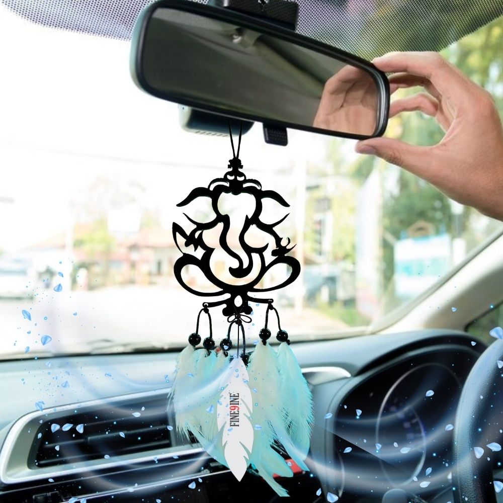 Car Dream Catcher with Paper Perfume | Rearview Mirror Décor with Long-Lasting Fragrance | Ideal for Car, Home, Office & Gifting